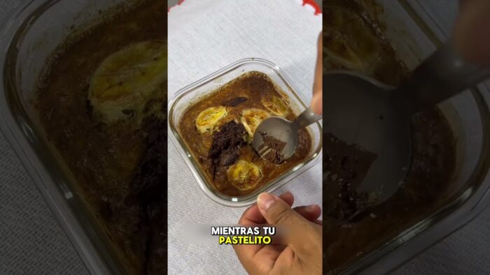 Pastelito saludable de plátano en airfryer | Ideal para bajar de peso