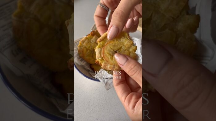 Patacones en airfryer #receta #recetasfaciles #patacones #recetasenairfryer