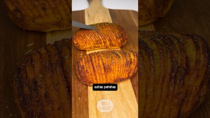 Patatas estilo hasselback en freidora de aire #recetasfaciles #airfryer