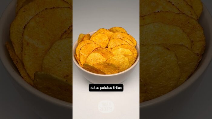 Patatas fritas en el microondas en 3 minutos #recetasfaciles #patatasfritas