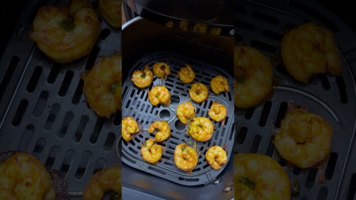Peri peri air fryer shrimp 🔥 #shorts #shortvideo #youtubeshorts #recipe #cooking #food #viralvideo