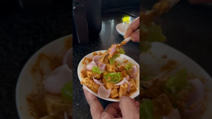 Philips air fryer Easy healthy Paneer tikka #recipe #viralshort