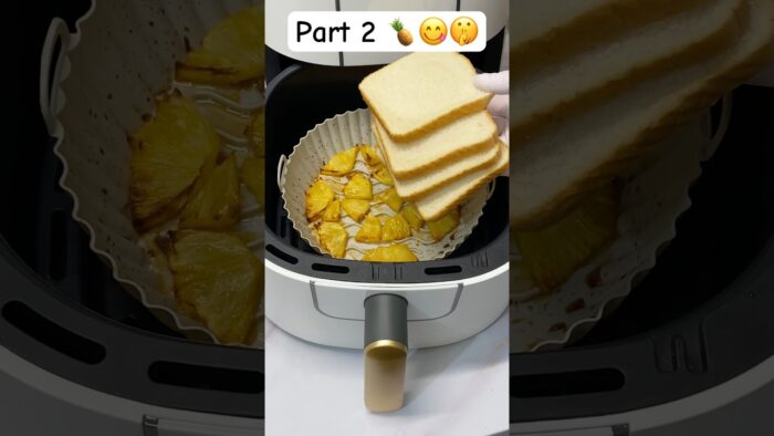 Pineapple 🍍 desert in air fryer | ￼Ready in 2  minutes air fryer dessert #shorts