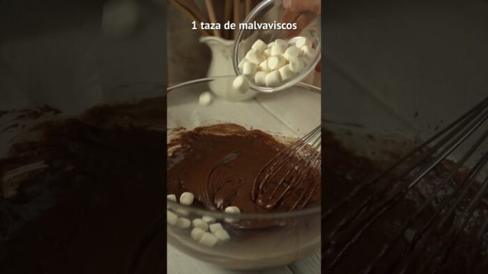 Postre de Brownie con Malvavisco en Freidora de Aire #receta #postre #airfryer #fácil #cocina ​