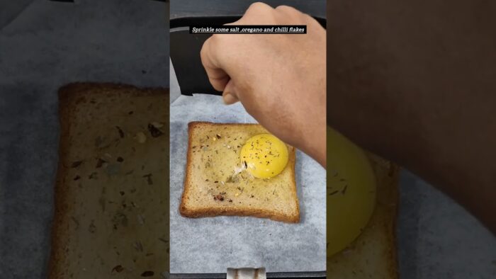 Quick Breakfast recipe Egg toast in Air fryer   #breakfast #egg #eggtoast #healthyrecipes