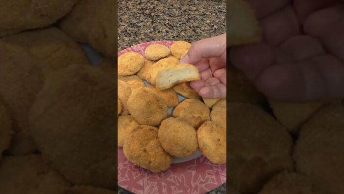 Receta de NUGGETS DE POLLO AL HORNO O FREIDORA DE AIRE #nuggets #recetas #airfryer