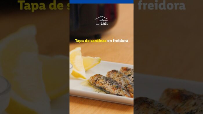 Receta de tapa de sardinas en freidora de aire 🐟 #shorts