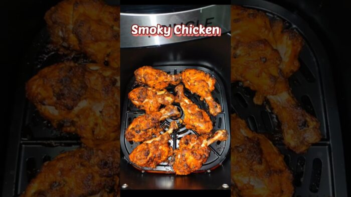 SMOKY CHICKEN IN AIR FRYER😋#recipe #chicken #shortvideo