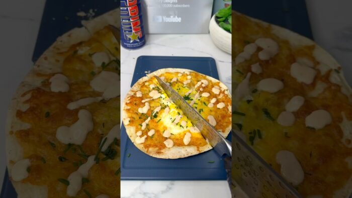Super Easy Egg and Cheese Tortilla Air Fryer Hack! #recipe #youtubeshorts #foodhacks #viral #yum