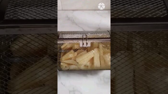 Tambor para papas fritas sin aceite. Freidora Atma. #alimentacion #freidorasinaceite #short