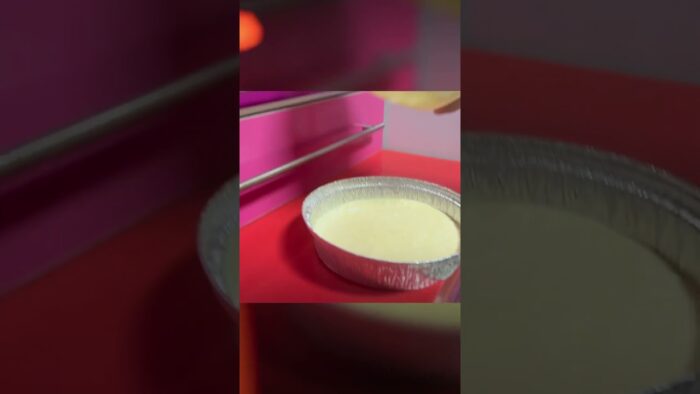 Tarta de queso fit en air fryer con solo 3 ingredientes #recetafit #shorts #airfryer