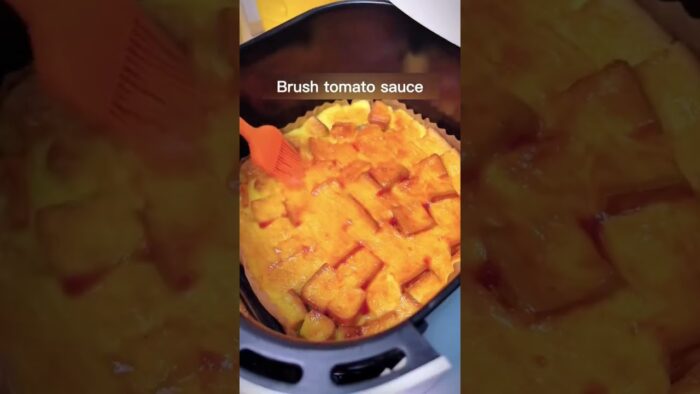 Toast Fruit Pizza in Air Fryer #follow #airfryer #recipe #toast #yummy #mustry