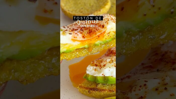 Tostón de Quinua 🥑🍳 #airfryer #alimentossanos #alimentaciónconsciente