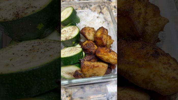 Trozitos de pechuga de pollo preparados en una freidora de aire😋 #parati #foryou #comida #recetas