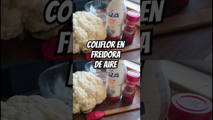 coliflor en freidora de aire #cocina #hogar vídeo completo 👉🏼 @MaryCarmen2602