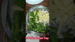 crispy Aaloo Bhindi in Airfryer l #airfryer  #cooking  #recipe