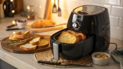 Ni papel de aluminio ni un molde: éste es el mejor recipiente para cocinar en la freidora de aire