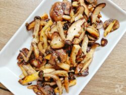 Setas al ajillo en airfryer