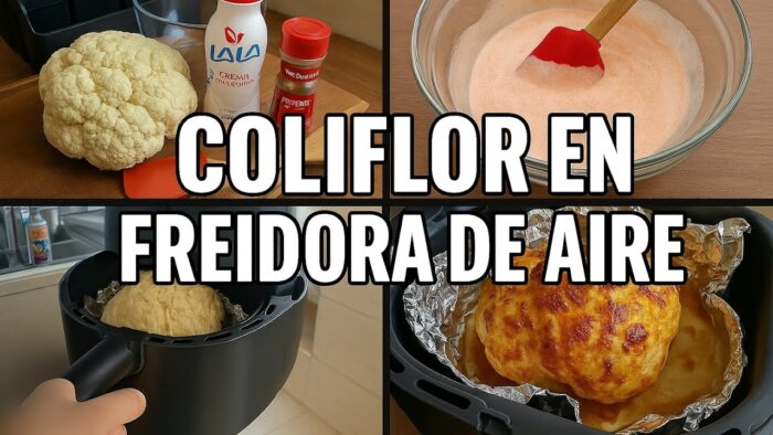 ¡Coliflor en freidora de aire! 🥦✨ Crujiente, fácil y deliciosa (¡te va a encantar!)