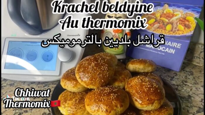 قراشل بلديين بالترموميكس/krachel beldyine au thermomix/مخبوزات بالترموميكس