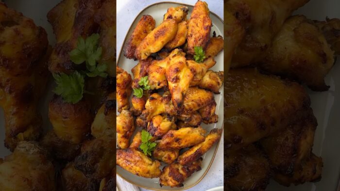 ALITAS ADOBADAS EN AIRFYER 😋 fáciles y deliciosas #youtubeshorts #shorts #chicken #airfryer
