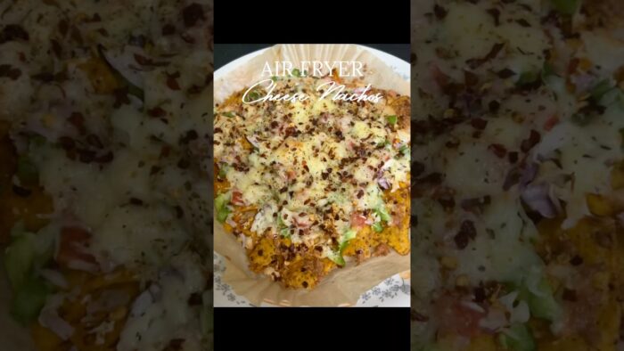 Air Fryer Cheese Nachos #youtubeshorts #youtube #trending #food #recipe #cooking