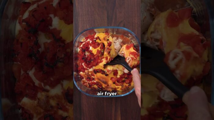 Air Fryer Chicken Bacon Queso