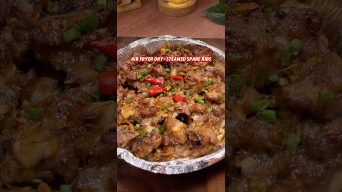 Air Fryer Dry-Steamed Spare Ribs #porkribs #simplerecipe #recipe #spareribs #chinesecuisine