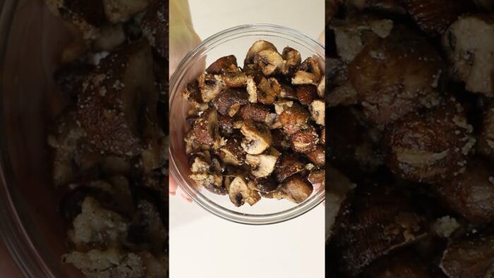 Air Fryer Mushrooms – Recipe in the comments!