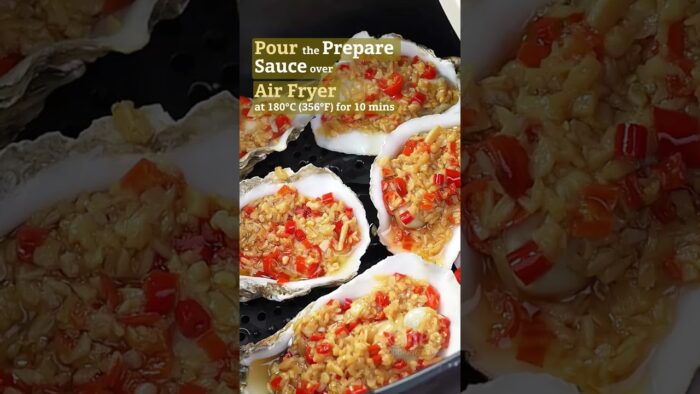 Air Fryer Oysters with Garlic | Air Fryer Recipe #easyrecipe #homecooking #asianfood