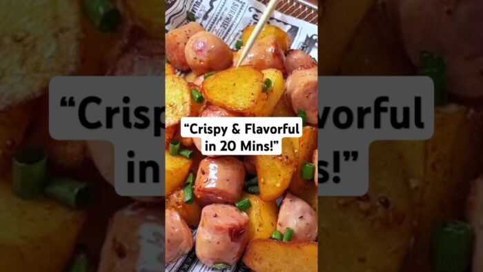 Air Fryer Sausage & Potatoes – Easy and Flavorful! #recipe #cooking #shorts
