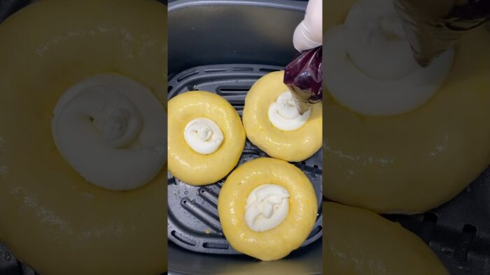 Air fryer Mini bun for breakfast 🤤💕# air fryer #mini bun# ready and cook.