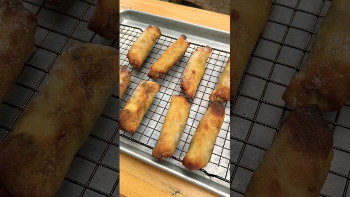 Air fryer brisket, eggrolls ￼
