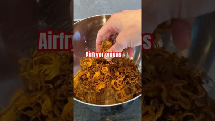 Air fryer fried onions  #airfryerrecipes #onion #food #recipe