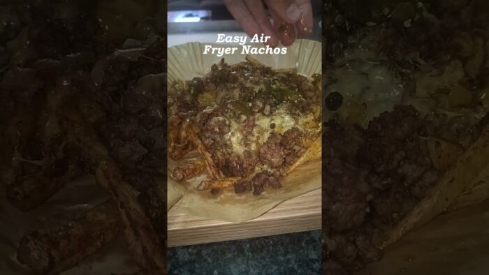 Air fryer nachos but make them healthy 🔥