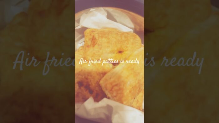 Air fryer patties bakery style#airfryer #airfryerrecipes#food #recipe#shorts #youtubeshorts#trending