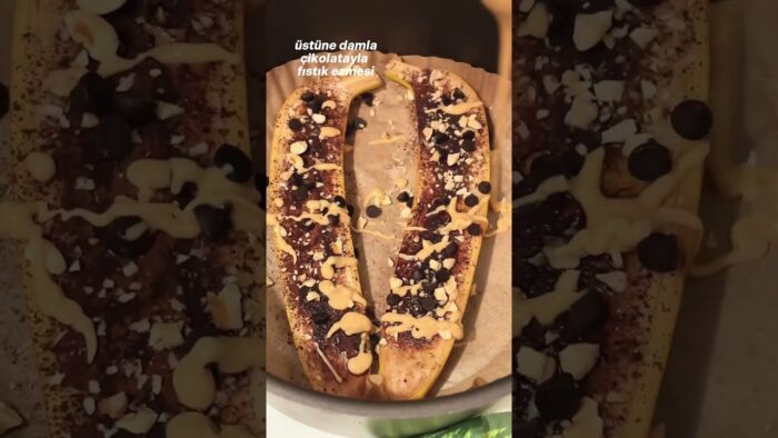 Air-fryer’da Muz 🍫🍌 #healthyfood#yemek#tatlı#tarif#kolaytarifler#fitness#keşfet