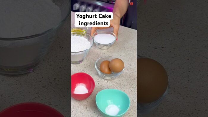 Airfryer Yoghurt Cake Ingredients #cake #recipe #airfryer #homemade #yoghurt #baking #viralshort