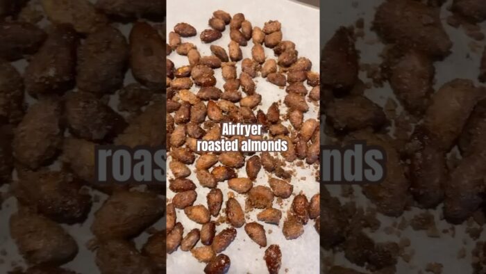 Airfryer roasted almonds ⬇️ recipe ⬇️#airfryerrecipes #recipe