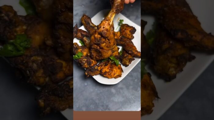 Airfryer tandoori chicken recipe #healthylifestyle #trendingshorts #viralvideo #shorts
