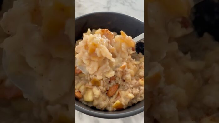 Avena con manzana.  IG:lupita_thermofit #thermomix #recetas #recetasfaciles #comida #receta
