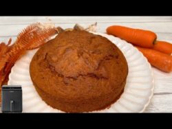 😍BIZCOCHO ZANAHORIA🥕FREIDORA DE AIRE😎, receta sencilla, queda tierno y esponjoso #airfryer