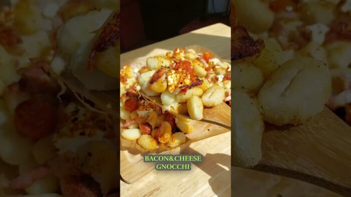 Bacon&Cheese Gnocchi #airfryer #recetafácil #Ñoquis
