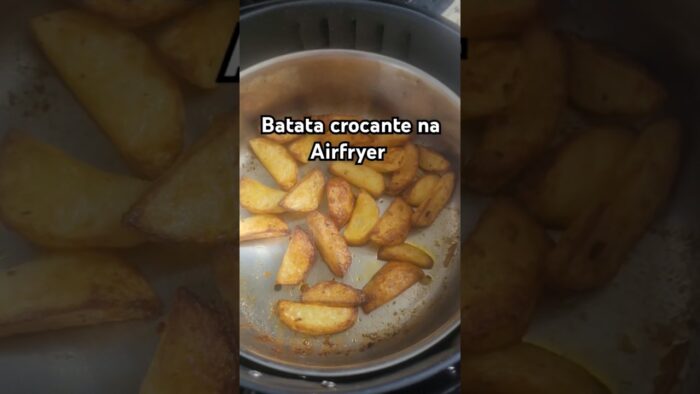 Batata crocante na Airfryer #receitas #videos #shortsvideos #airfryer #batata #crocante #dicas