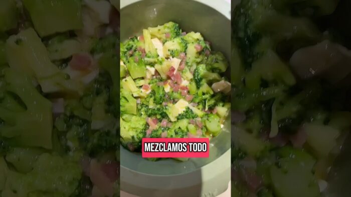 Broccoli en Air Fryer 🥦 solo con 3 ingredients 🥦🥚🧀 fácil y rápido ! #foryou #fy #food