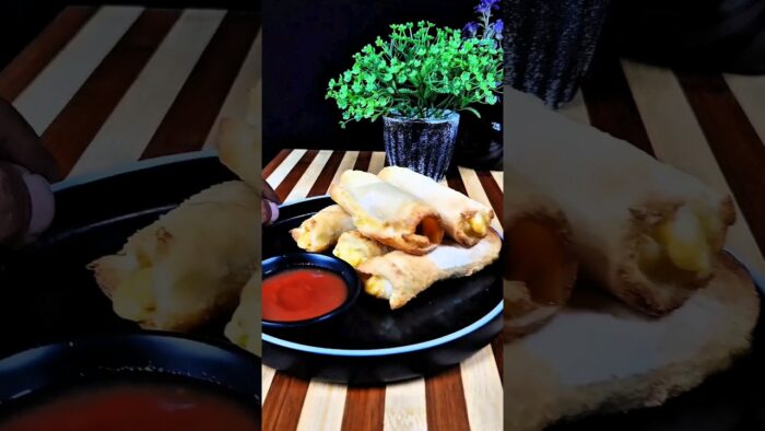 Cheesy Air-Fried Bread Rolls #food #recipe #cooking #foodie
