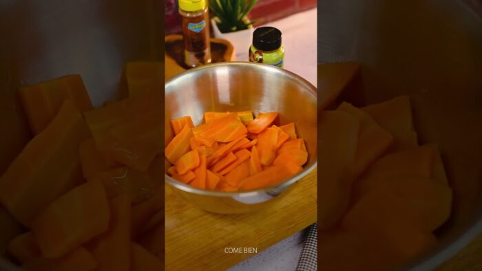 Chips de #zanahoria en freidora de aire 🥕🍟| #snack #recetasfáciles
