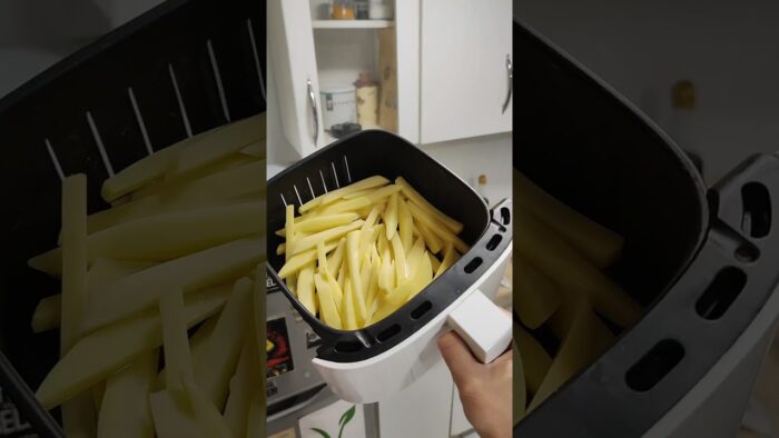 Cociné papas fritas en mi freidora de aire Xiaomi y quedaron riquísimas 🍟😍
