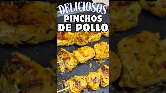 Cómo hacer facil y rapido Pinchos de Pollo en Plancha y Freidora de Aire: Fáciles y Deliciosos