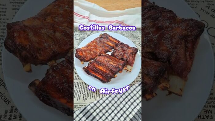 ✨🍖 Costillas Barbacoa en Airfryer 🔥✨  #recetas #receta #bbq